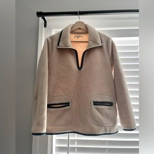 Madewell half zip fleece.